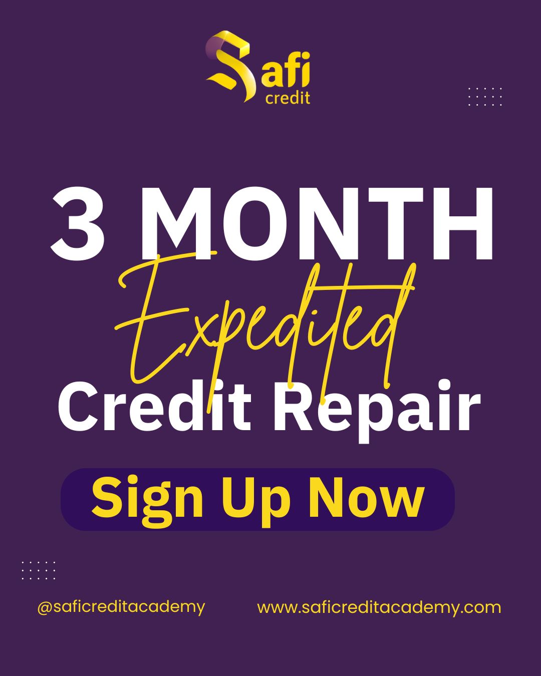 3 Month EXPEDITED Credit Repair